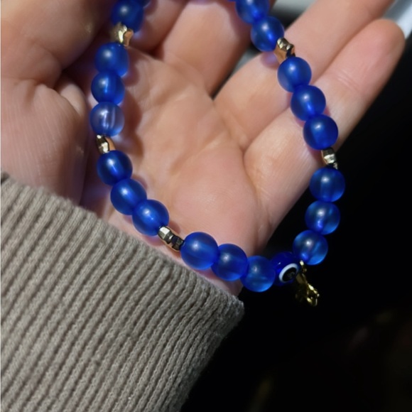 Evil eye bracelet custom made🧿🩵 - Picture 1 of 3
